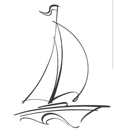 236x287 crafty nautical in sailboat art - Easy Sailboat Drawing