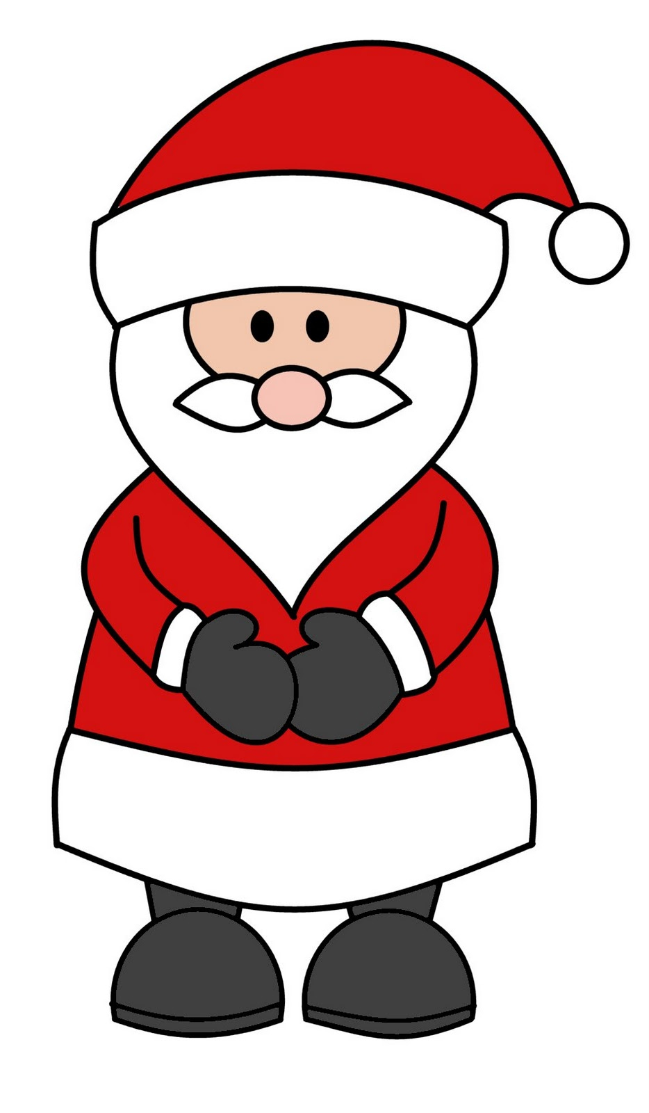 934x1600 Easy Simple Santa Claus Drawing - Easy Santa Drawing