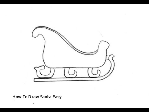 480x360 How To Draw Santa Easy Santa Sleigh Drawing - Easy Santa Drawing