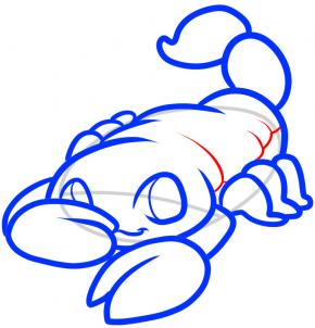 290x302 How To Draw How To Draw A Scorpion For Kids - Easy Scorpion Drawing