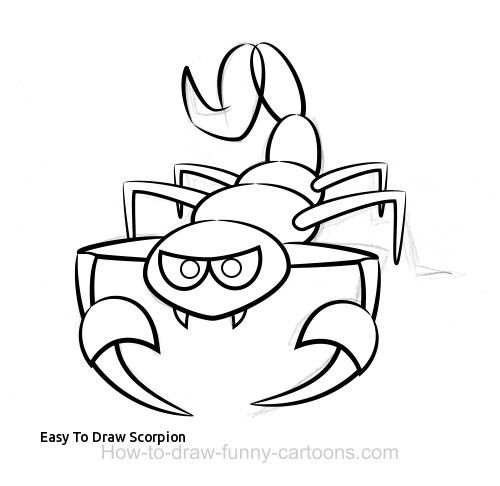 500x486 Easy To Draw Scorpion Collection Of Scorpion Drawing Simple - Easy Scorpion Drawing