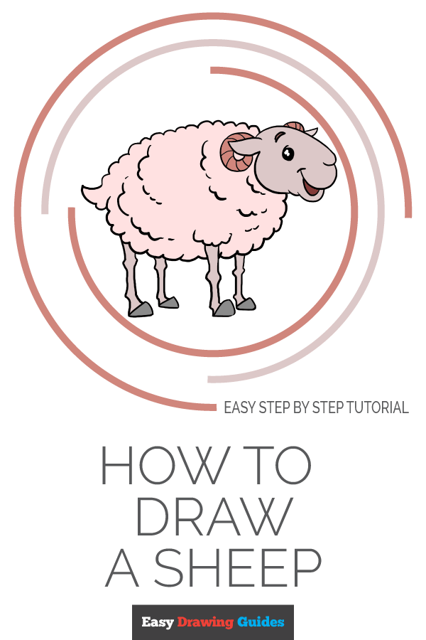 600x900 How To Draw A Sheep Really Easy Drawing Tutorial - Easy Sheep Drawing
