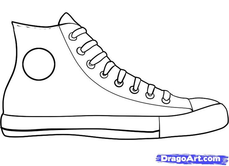736x535 Shoe Drawing - Easy Shoe Drawing
