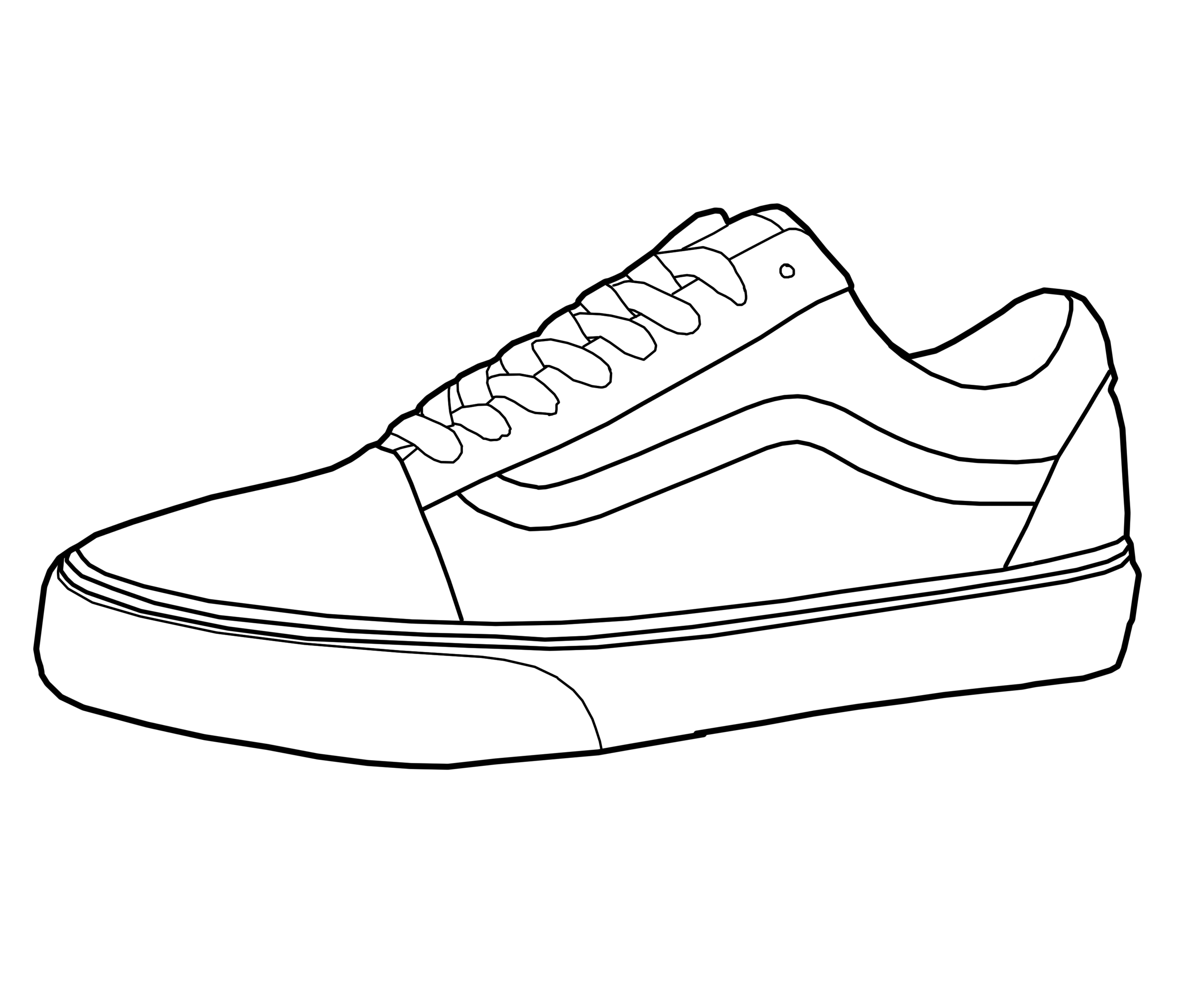 3000x2500 Vans Shoe Drawings Pehealth In Drawings, Sneaker Art - Easy Shoe Drawing