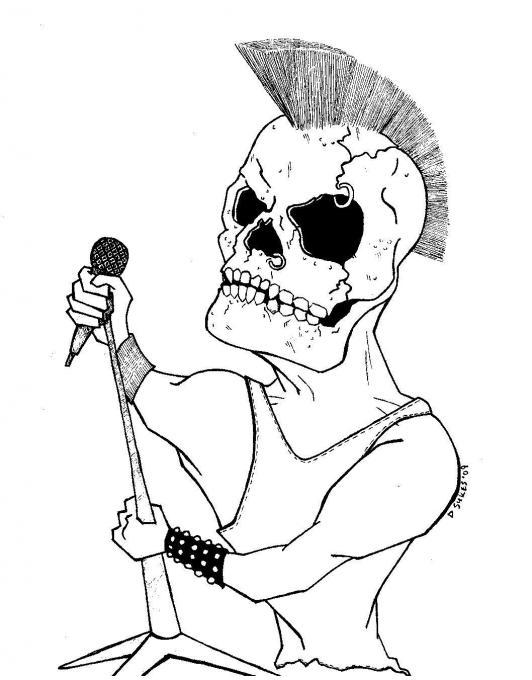 532x680 Skull People Drawings Pictures Drawings Ideas For Kids Easy - Easy Skeleton Drawing For Kids