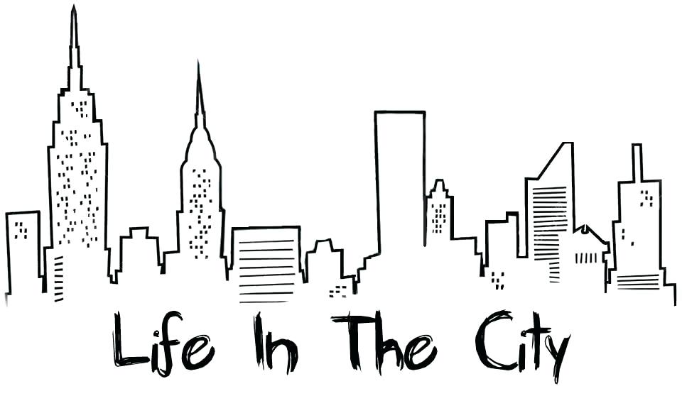 960x582 How To Draw A Skyline This Download Is An Easy Way To Have The New - Easy Skyline Drawing