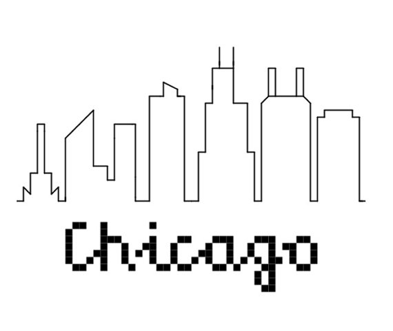 570x481 How To Draw Chicago Skyline - Easy Skyline Drawing