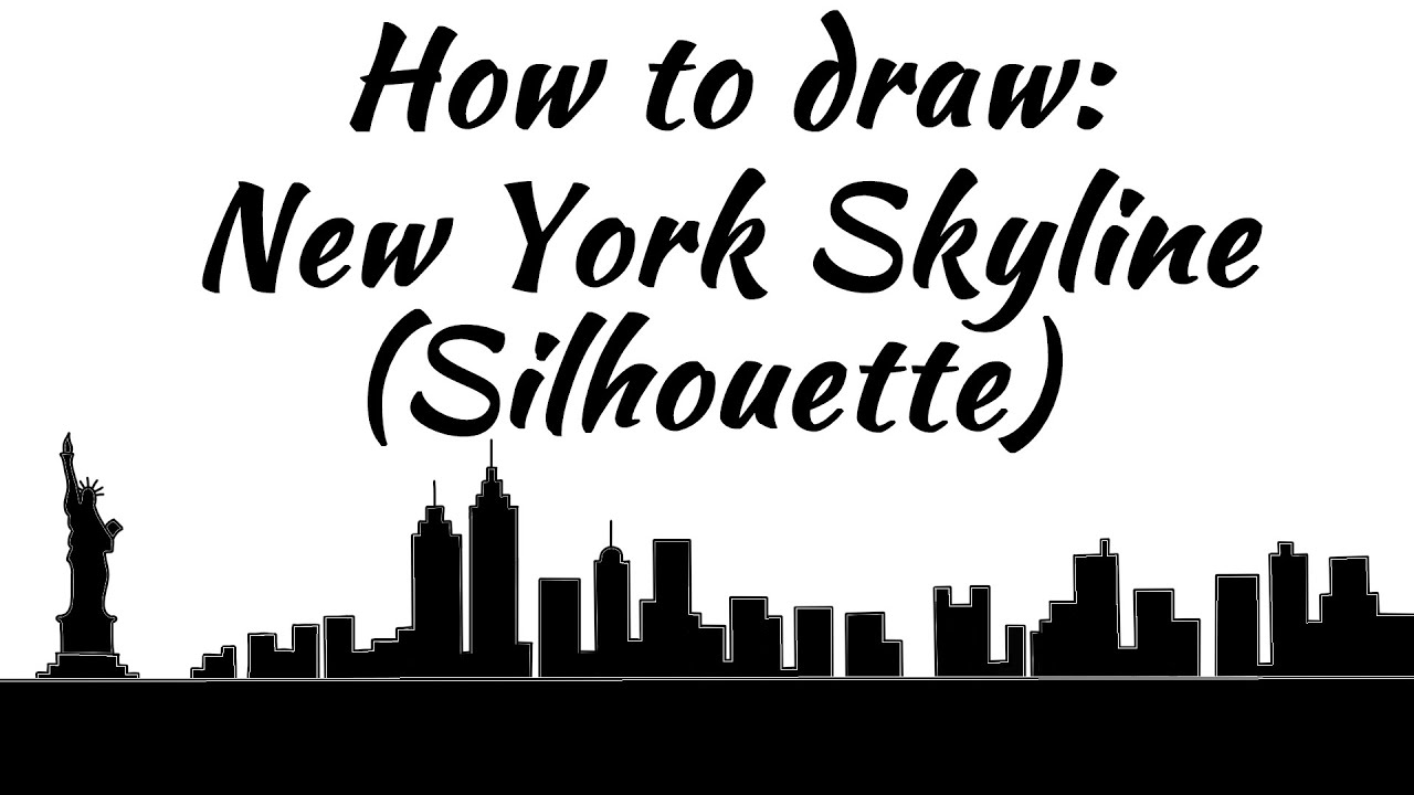 1280x720 How To Draw The Skyline Of New York - Easy Skyline Drawing