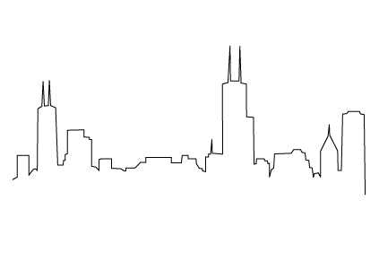 423x282 Simple Chicago Skyline Drawing - Easy Skyline Drawing
