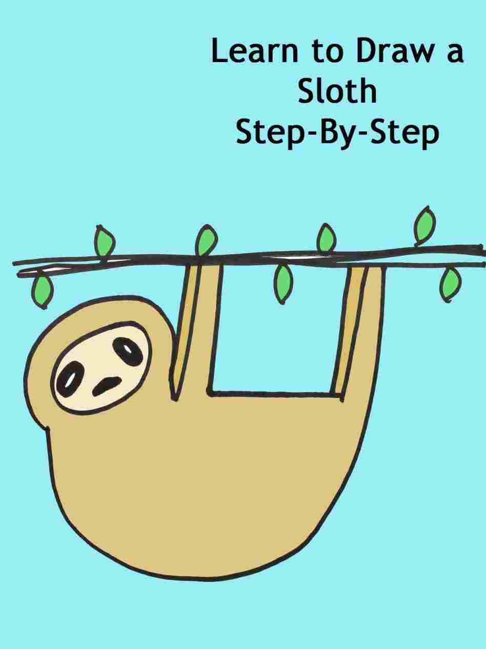 948x1264 Sloth Drawing Easy Drawings Google Search Cartoon Art - Easy Sloth Drawing