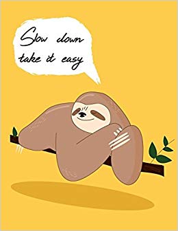 260x336 slow down take it easy sloth sketchbook kawaii sketchbook - Easy Sloth Drawing