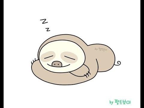 480x360 How To Draw Sloth - Easy Sloth Drawing