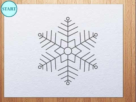 480x360 How To Draw Snowflake - Easy Snowflake Drawing