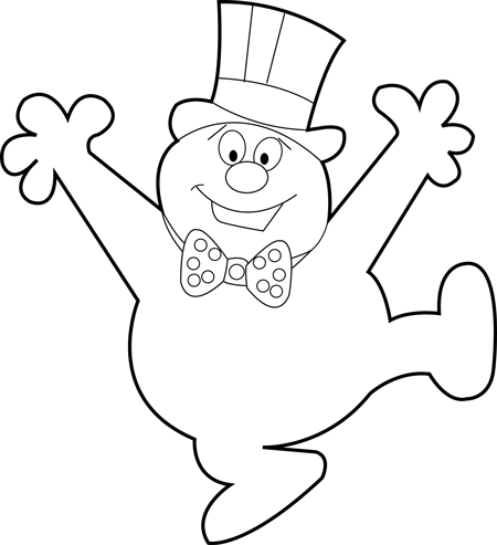 450x493 how to draw frosty the snowman step - Easy Snowman Drawing