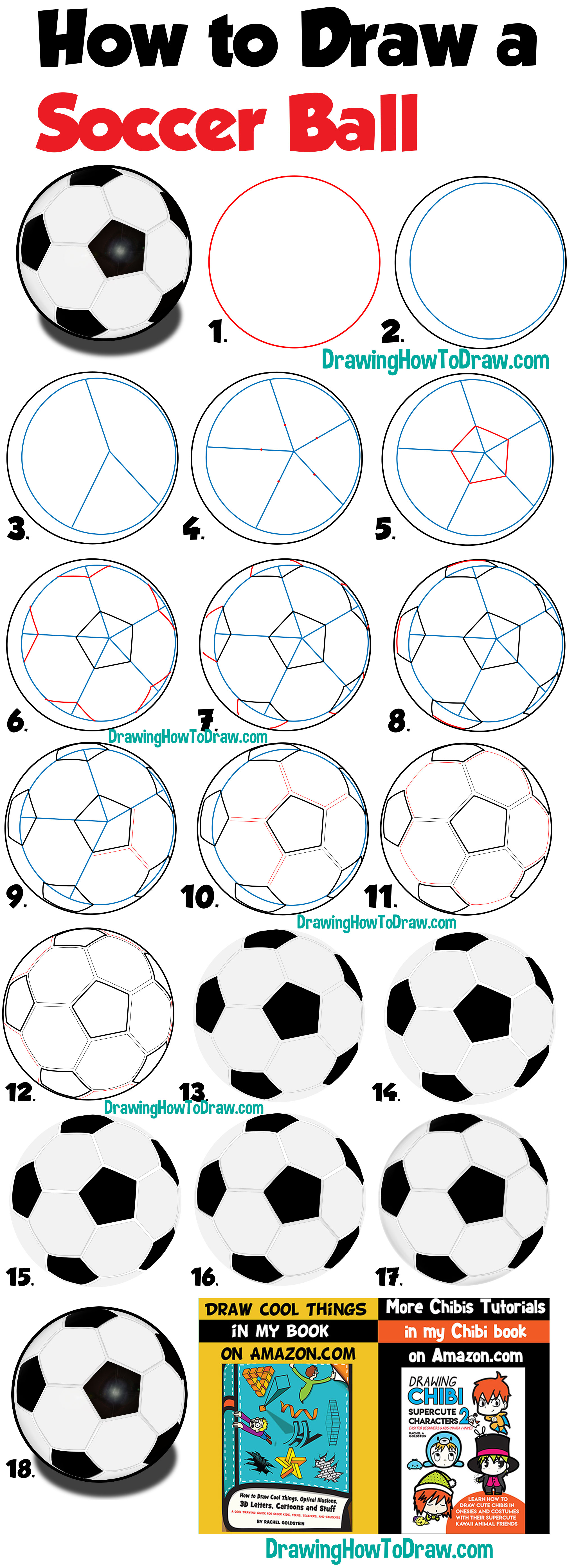 2016x5574 How To Draw A Soccer Ball Easy Step - Easy Soccer Ball Drawing
