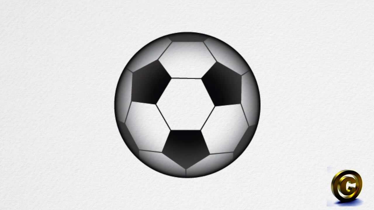 1280x720 How To Draw A Soccer Ball Step - Easy Soccer Ball Drawing