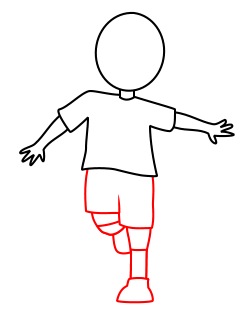 250x325 Drawing A Soccer Cartoon Player - Easy Soccer Drawings