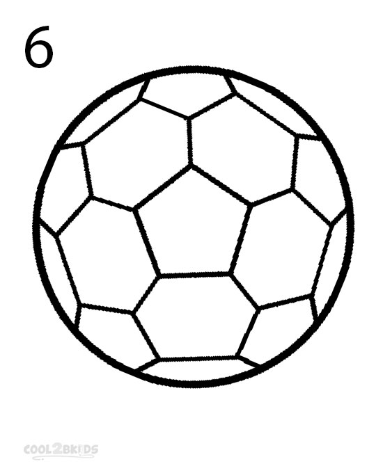 550x680 Easy Soccer Ball Drawing - Easy Soccer Drawings