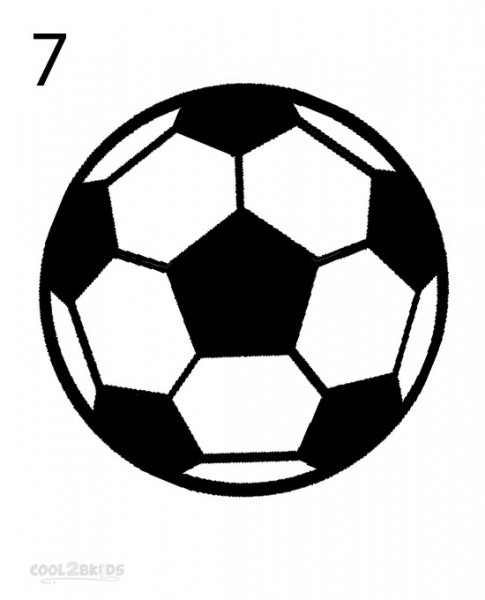 485x600 Soccer Ball Drawing Easy - Easy Soccer Drawings