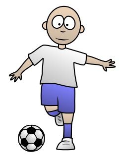 250x325 Drawing A Soccer Cartoon Player Sports - Easy Soccer Drawings