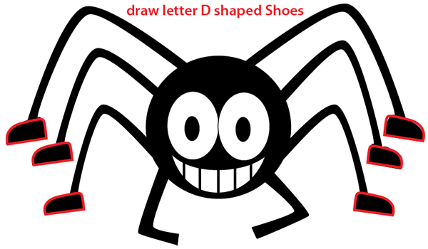 600x350 How To Draw A Cartoon Spider For Halloween With Easy Step - Easy Spider Drawing