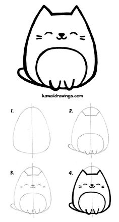 236x440 How To Draw A Cupcake In Steps Draw A Cupcake In Easy Steps - Easy Steps Drawing A Cat