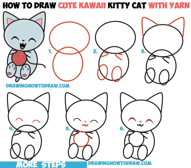 Easy Steps Drawing A Cat At Explore Collection Of Easy Steps Drawing A Cat