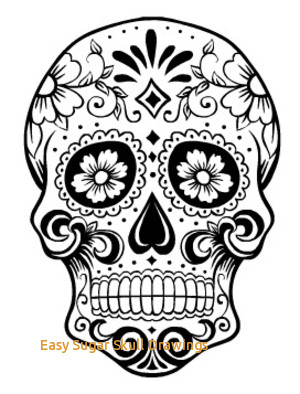 Easy Sugar Skull Drawing At Paintingvalley Com Explore