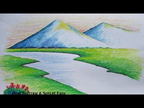 Featured image of post Drawing Sunset Easy Landscape Painting - Easy landscape paintings for beginners easy landscape paintings for.