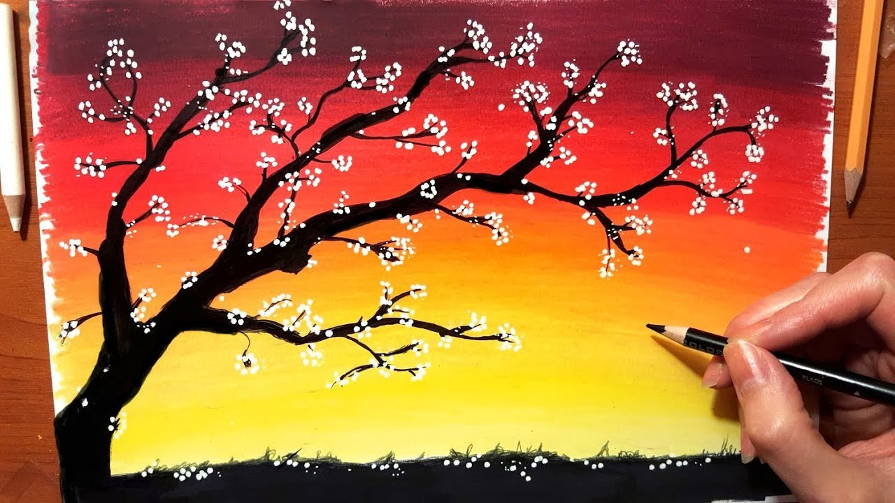 Easy Sunset Drawing at PaintingValley.com | Explore collection of Easy