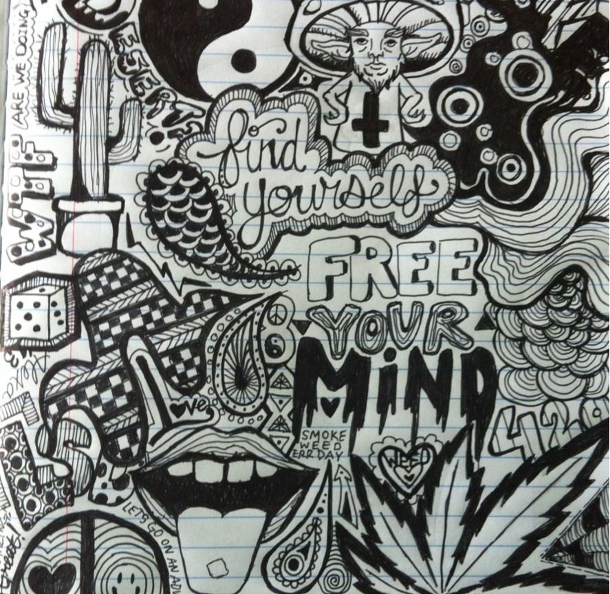 35+ Ideas For Trippy Cool Trippy Weed Drawings Easy - Karon C. Shade