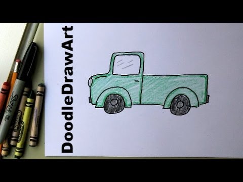 480x360 How To Draw A Truck! Easy Drawing Lesson For Kids! Art Tutorial - Easy Truck Drawing