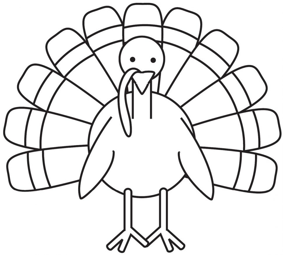 970x875 turkey drawing for kids and easy turkey drawing easy turkey - Easy Turkey Drawing