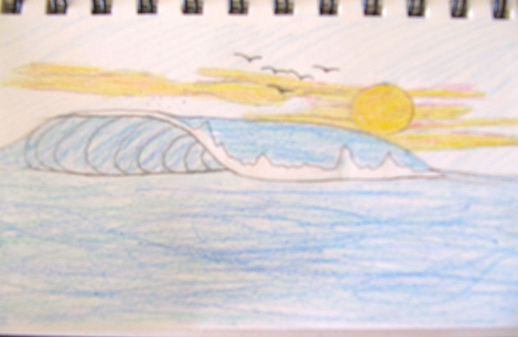 1024x668 How To Draw A Wave Steps - Easy Wave Drawing