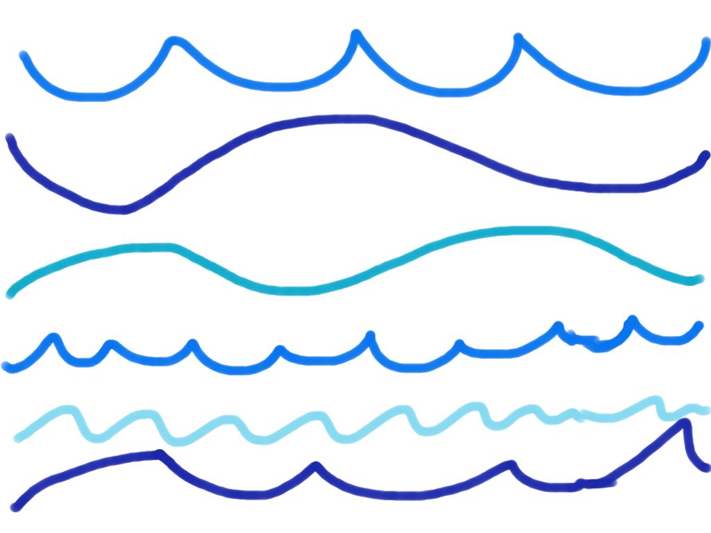 1024x768 New How To Draw Easy Ocean Waves - Easy Wave Drawing