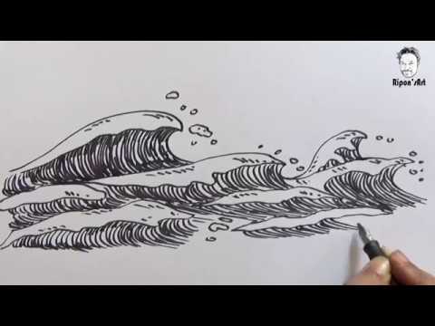 480x360 How To Draw Waves Easy - Easy Wave Drawing