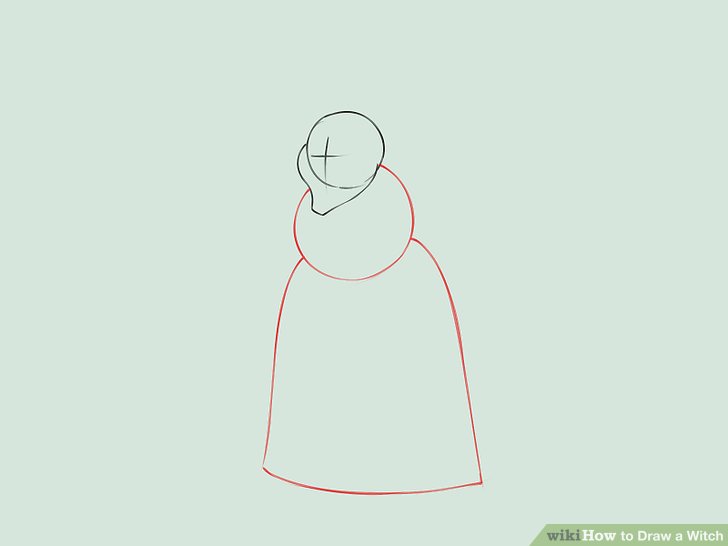 728x546 How To Draw A Witch - Easy Witch Drawing