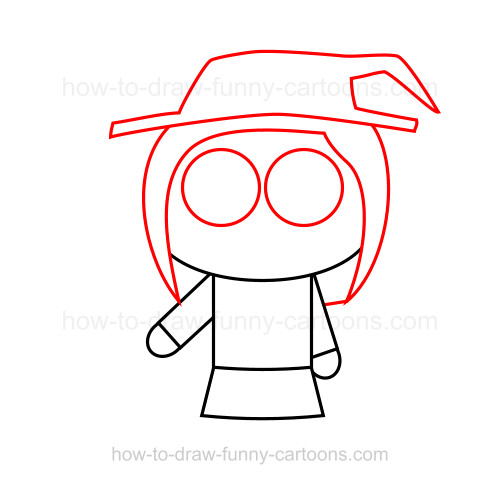 500x484 How To Draw A Witch - Easy Witch Drawing