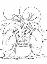 194x259 Three Witches Drawing - Easy Witch Drawing