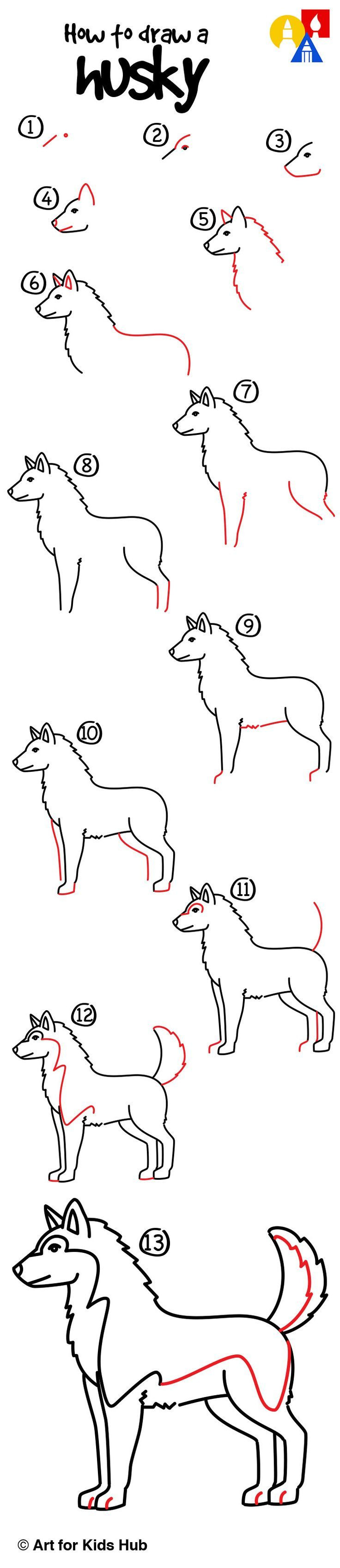 736x3393 How To Draw A Easy Wolf Face - Easy Wolf Drawing Tutorial