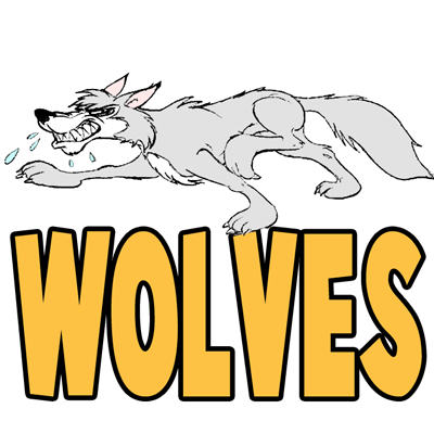 400x400 how to draw cartoon vicious wolves in easy step - Easy Wolf Drawing Tutorial