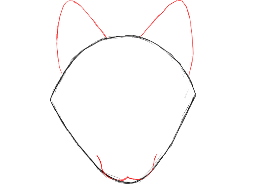 1024x768 How To Draw A Wolf Step - Easy Wolf Drawing Tutorial