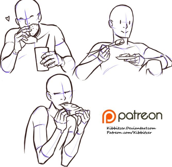 Eating Drawing at PaintingValley.com | Explore collection of Eating Drawing