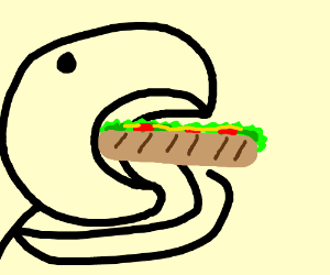 300x250 People Eating Food Drawing - Eating Food Drawing