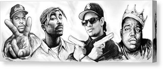 546x233 biggie with rap art drawing poster painting - Eazy E Drawing
