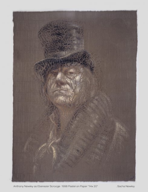 490x633 portrait drawings alexander newley artist and portraitist - Ebenezer Scrooge Drawing
