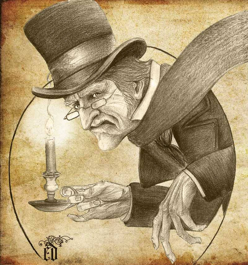 800x854 well it's that time of the year again!i'm so happy i finished this - Ebenezer Scrooge Drawing