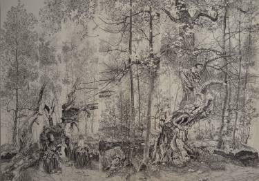 375x262 echo and narcissus drawing - Echo Drawing