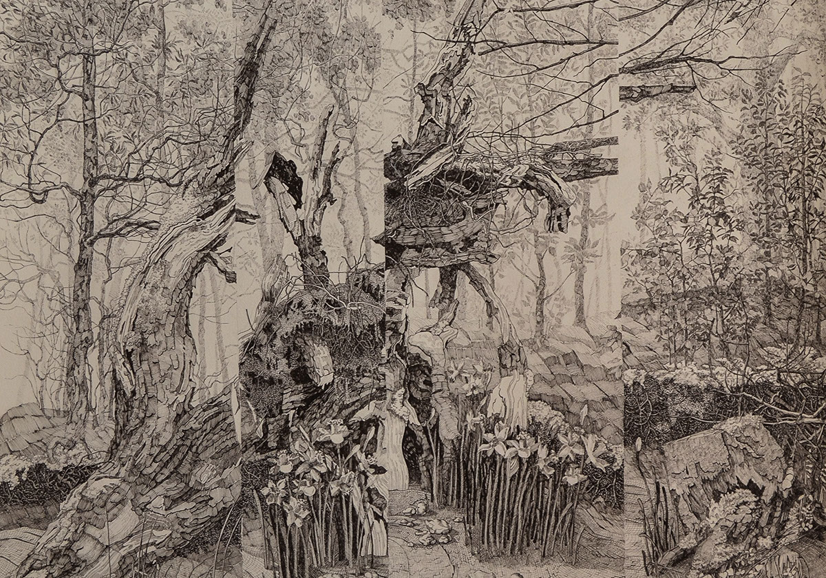 1200x840 echo and narcissus on behance - Echo Drawing