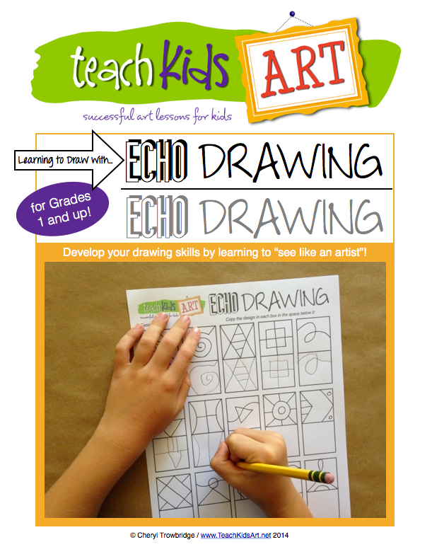 611x790 learning to draw with echo drawing teachkidsart - Echo Drawing